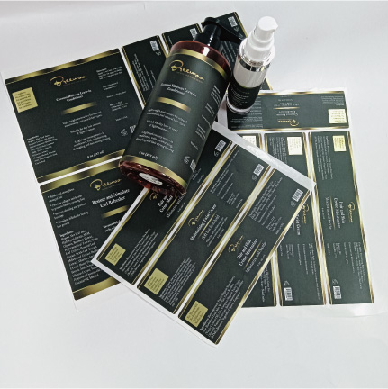 Custom Private Label Waterproof Gold Metallic Shampoo and Conditioner Hair Care Set  Oil Hair Shampoo